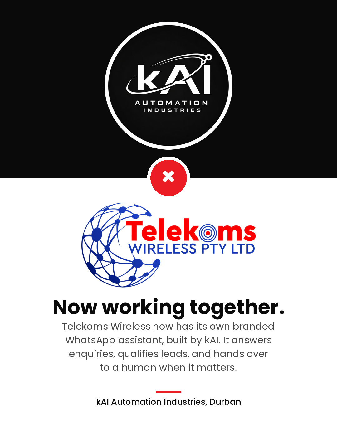 Telekoms Wireless and kAI branded WhatsApp assistant